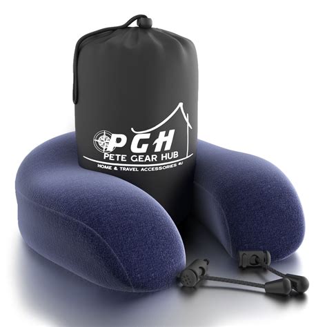 Travel Pillow by PGH - Neck Pillow Memory Foam - Airplane Pillow, Car ...
