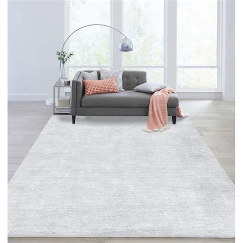 allen + roth Tately 8 X 10 (ft) Ivory Solid Area Rug at Lowes.com