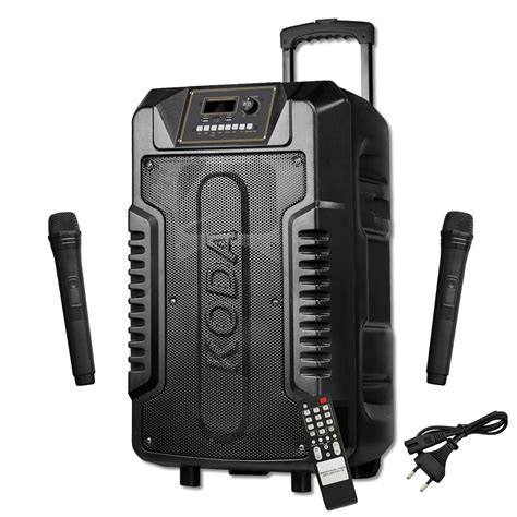 KODA KD-1550 15 Inch Karaoke Speaker, Portable pa System with 2 ...