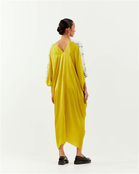 YELLOW KAFTAN DRESS – Inca Lifestyle