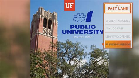 University of Florida ranked No. 1 public university by WSJ ...