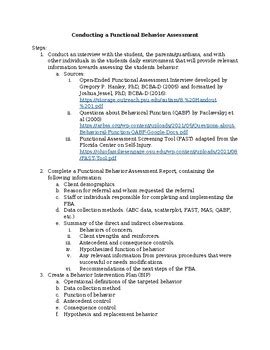 Image result for Functional Behavior Plan Sample