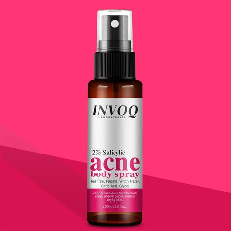 Salicylic Body Acne Spray – INVOQ SKINCARE