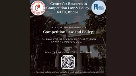 NLIU, CRCLP, Journal Of Research In Competition Law & Policy