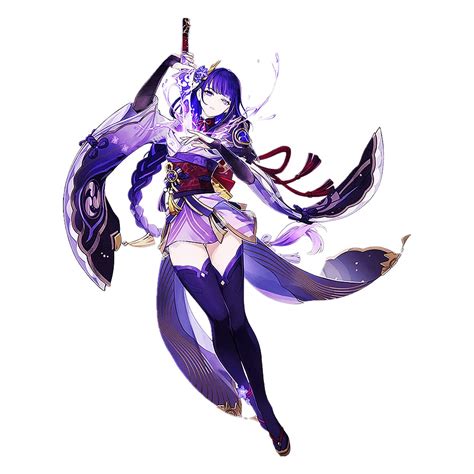 Buy Raiden Sho Cute Car Sticker Genshin Impact Cartoon Peeking Decals ...