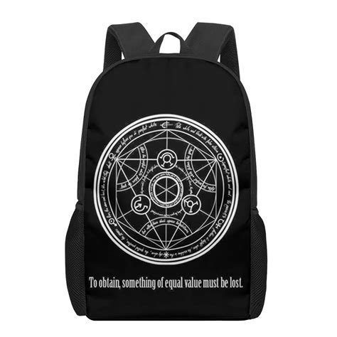 Fullmetal Alchemist 3D School Bag for Children Boys Girls – CRAZE
