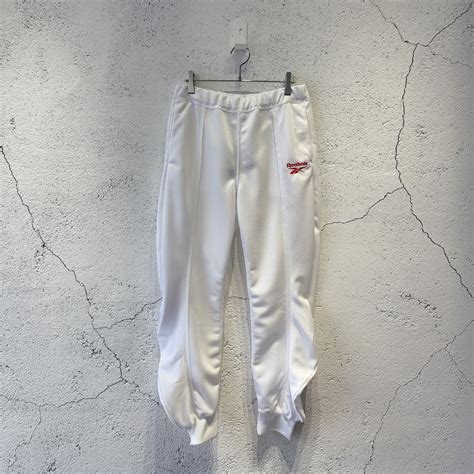 naokitomizuka / Reebok deformed sweat pants / white | ふぁいん