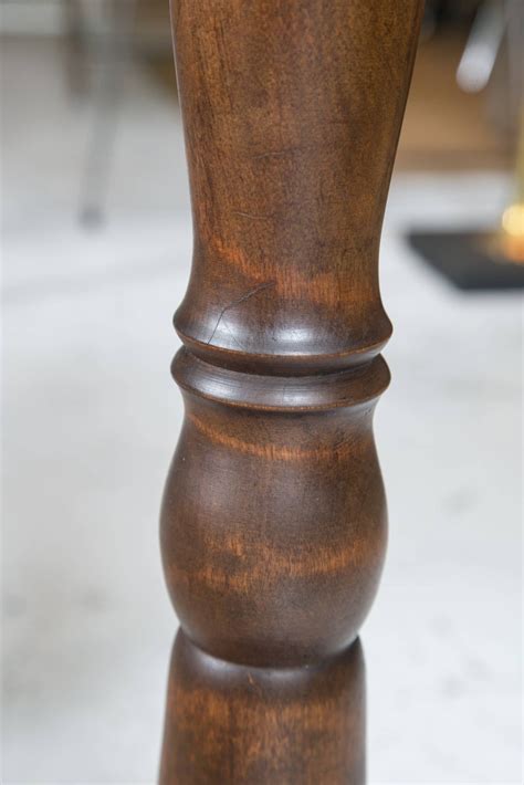 Turned Wood Floor Lamp