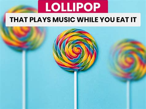 Chew lollipop and listen to music without any ear devices