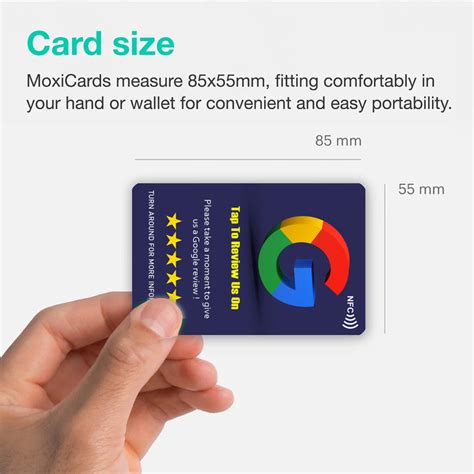 Google Review Card | QR Code and NFC Chip | Tap or Scan - Deep Blue ...