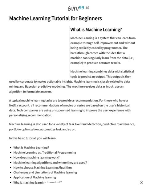 Image result for Machine Learining Tutorial