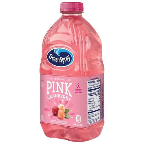 Ocean Spray Pink Cranberry Juice Drink, 64 Ounce Bottle (Pack of 3 ...