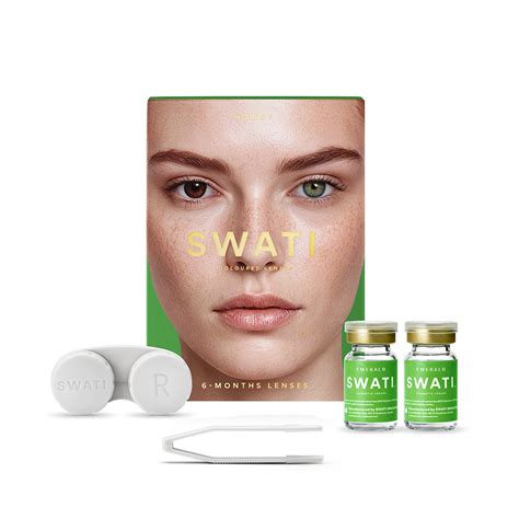 Buy dark green 6 months lenses - EMERALD – SWATI Cosmetics (India)