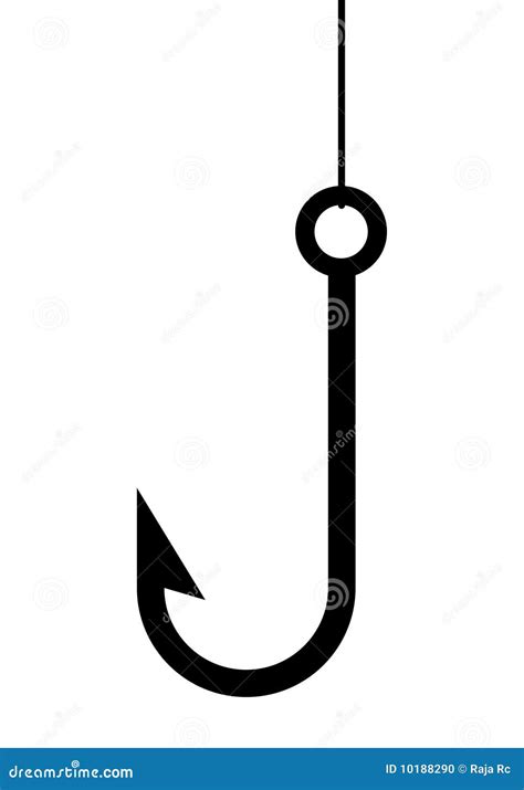 Fishing hook stock illustration. Illustration of macro - 10188290