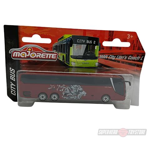 MAROON MAN CITY LIONS COACH LDie-Cast Bus by Majorette - www ...