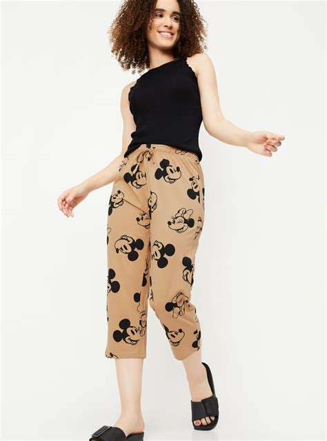Buy Women Mickey Mouse Printed Capris Online at just Rs. 449.0 ...