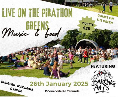 THE BARKING ANTS - LIVE ON THE PIRATHON GREENS, 15 Vine Vale Road ...