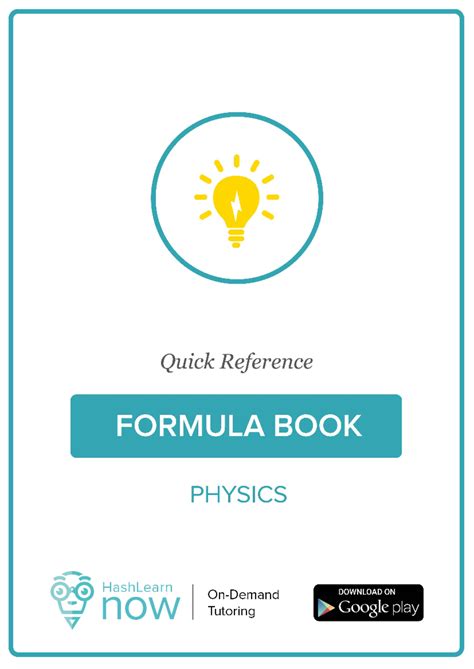 Hashlearn Formula Booklet - Quick Reference FORMULA BOOK PHYSICS ...