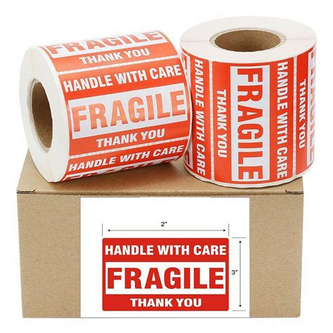 Fragile Stickers 2 Rolls 500 2x3 Fragile Label | Ubuy India