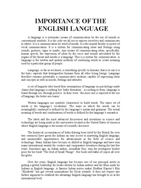 English Language Importance 的图像结果