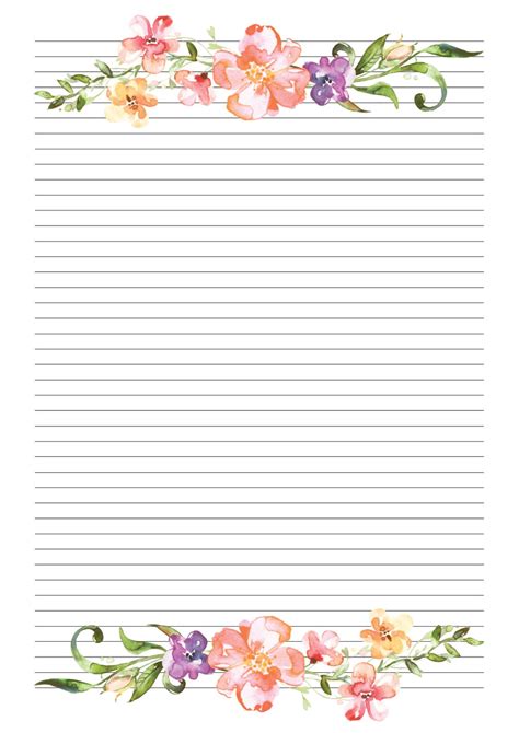 Printable Lined Paper With Decorative Borders