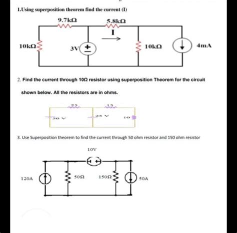 Image result for Find Current Using Superposition Theorem