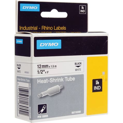 Dymo White 1/2" Heat Shrink Tubes 18055 B&H Photo Video