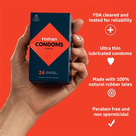 Roman Ultra Thin Condoms, 100% Natural Latex | Ubuy India