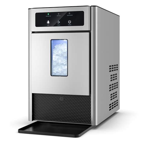 DORTALA Nugget Ice Maker Countertop, Chewable Pellet Ice Machine with ...