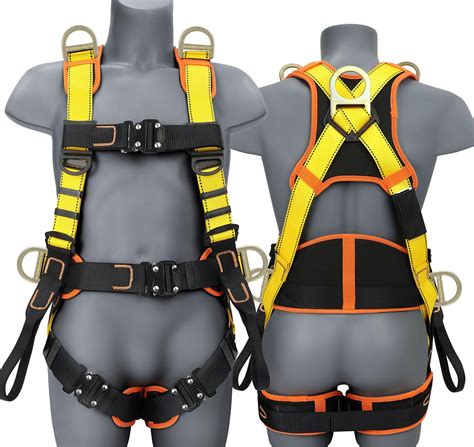Buy Safety Harness Fall Protection Upgrade 4 Quick Buckles Construction ...