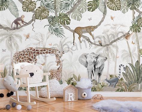 Safari Themed Wallpapers for Kids - Savannah Secrets - Custom Made ...