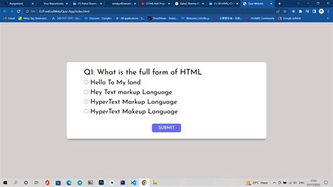 JavaScript Quiz App 的图像结果