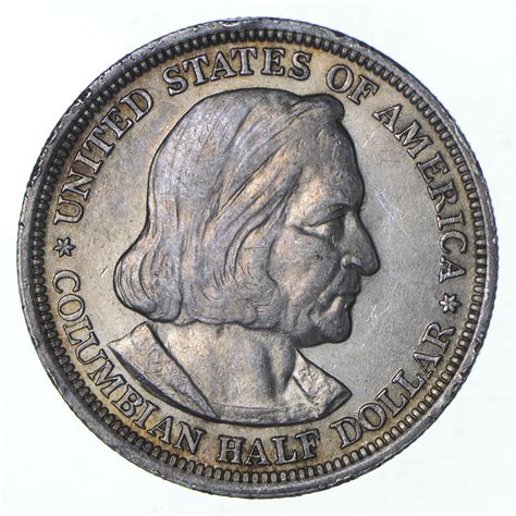 TOUGH - 1893 Silver Columbian Exposition U.S. Commemorative Half Dollar ...