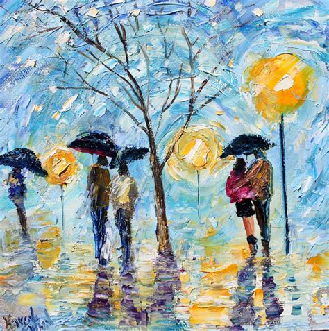 Rain Landscape Painting at PaintingValley.com | Explore collection of Rain Landscape Painting