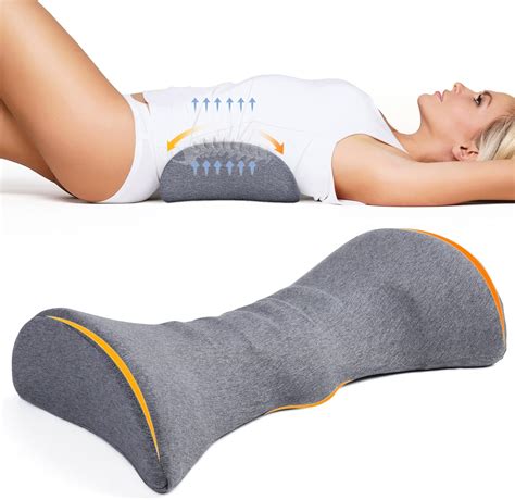 Cozyhealth Lumbar Support Pillow for Sleeping Memory Foam Back Lumbar ...