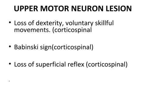 Image result for Upper Motor Neuron Model