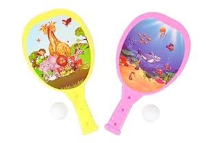 Buy SNP Plastic Table Tennis Racket Set with 2 Rackets and 2 Balls ...