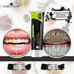 PARK DANIEL Natural Activated Charcoal Teeth Whitening Toothpaste - For ...