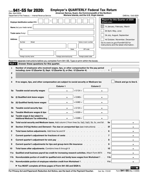 Image result for Form 941 Printable Form