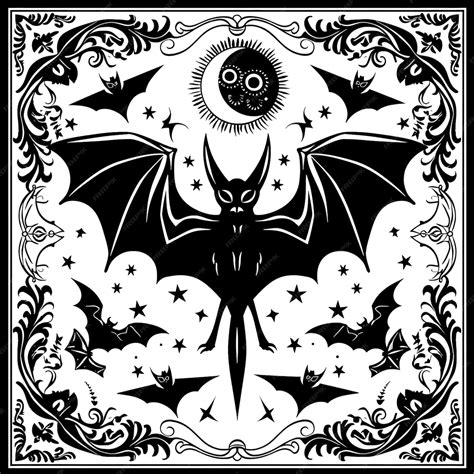 Image result for Gothic Style Bat Pattern