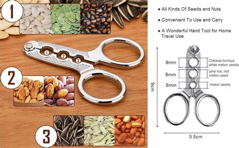 CYROX Stainless Steel Melon & English walnut Seed Plier Scissor Nut ...
