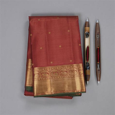 Hayagrivas Handloom Vairaoosi Kanjivaram Silk Maroon BBD1356L1-1-SPC ...