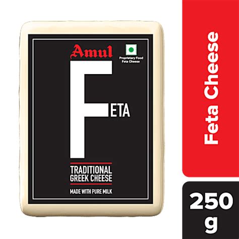 Buy Amul Feta Cheese Block - Traditional Greek Cheese, Made With Pure ...