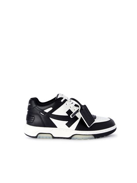 Out Of Office Calf Leather Sneakes in BLACK for Women | Off-White™