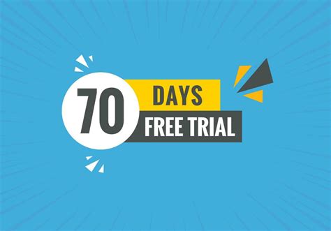 70 days Free trial Banner Design. 70 day free banner background ...