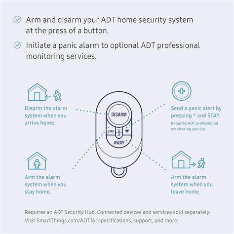 ADT Remote Key Chain Button Instructions 的图像结果