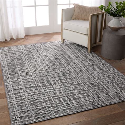 Style Selections Delacroix 5 X 7 (ft) Gray Outdoor Abstract Farmhouse ...