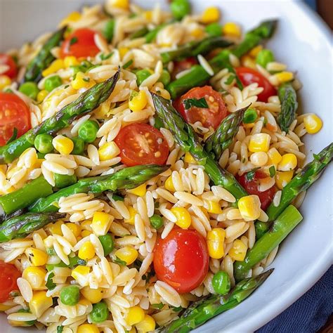 Summer Orzo Salad - Recipes By Celeste