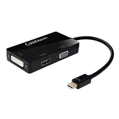 CableDeconn Gold Plated Multi-Function Mini Displayport(Thunderbolt ...