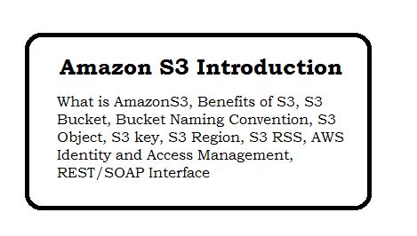 Amazon S3 Introduction - Basics | Web Technology Experts Notes
